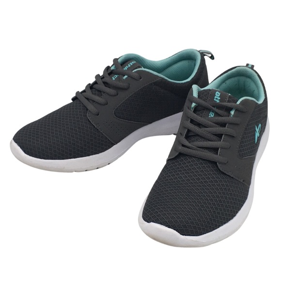 Athletech Dark Grey Lace up Light Weight Sneakers size 8 - Picture 1 of 16